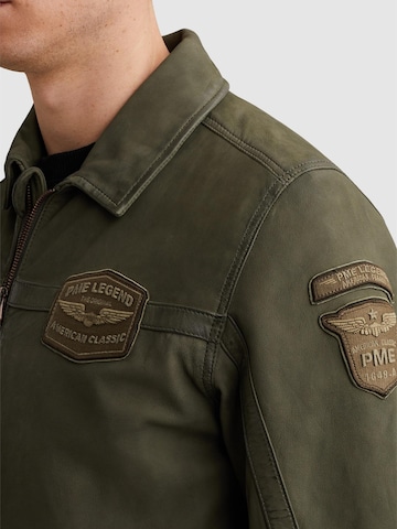 PME Legend - Chaqueta de entretiempo 'Summer Hudson leather jacket' en verde