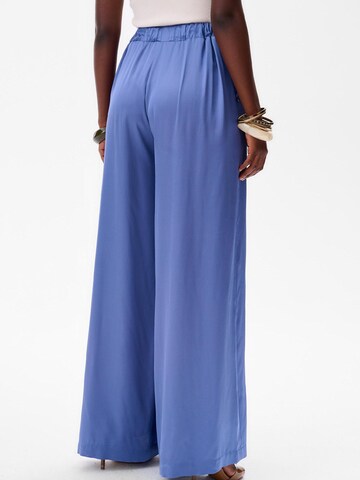 Blue Shadow Wide leg Pants in Blue