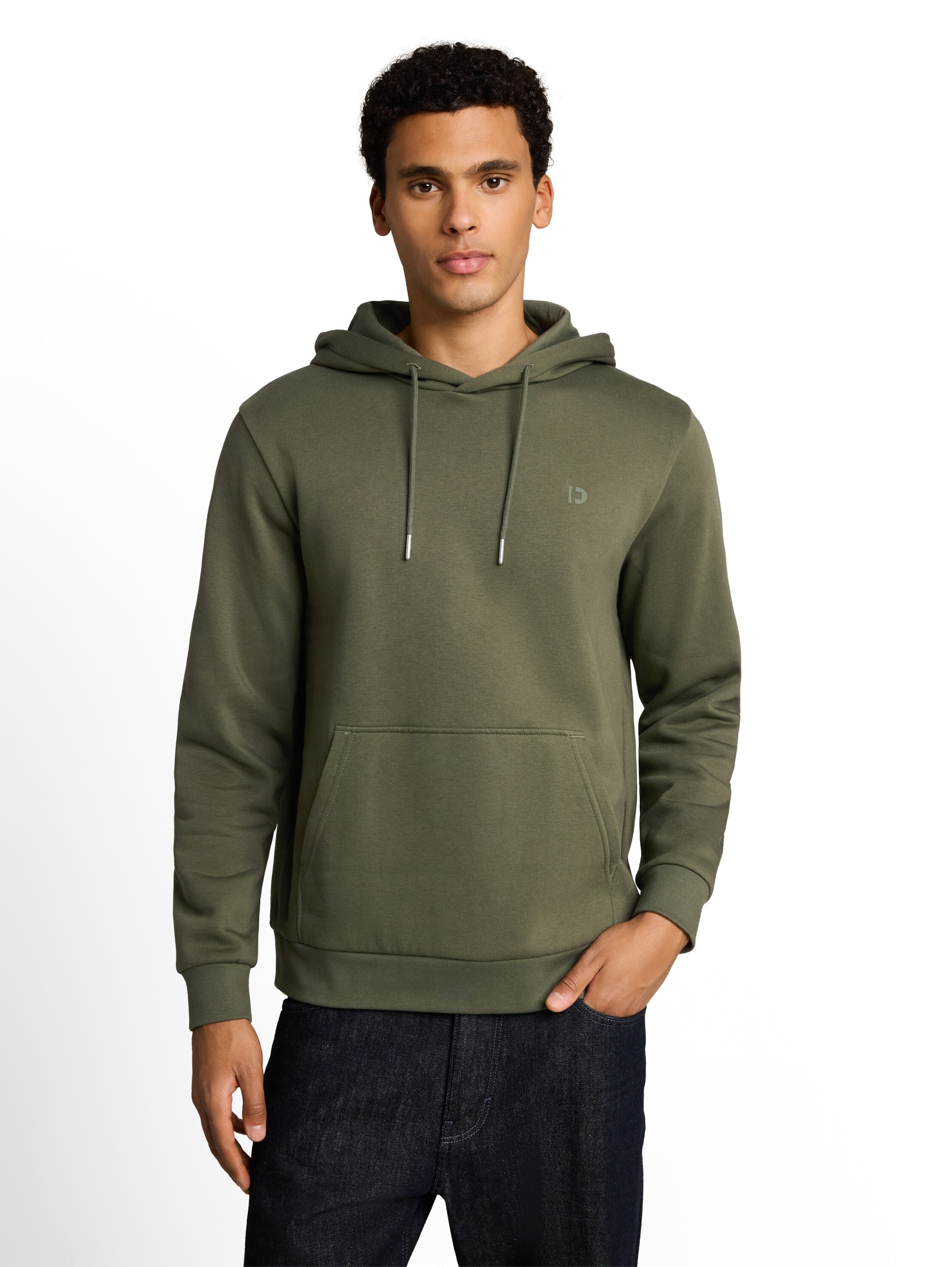 TOM TAILOR DENIM Sweatshirt in Grün: Vorderseite