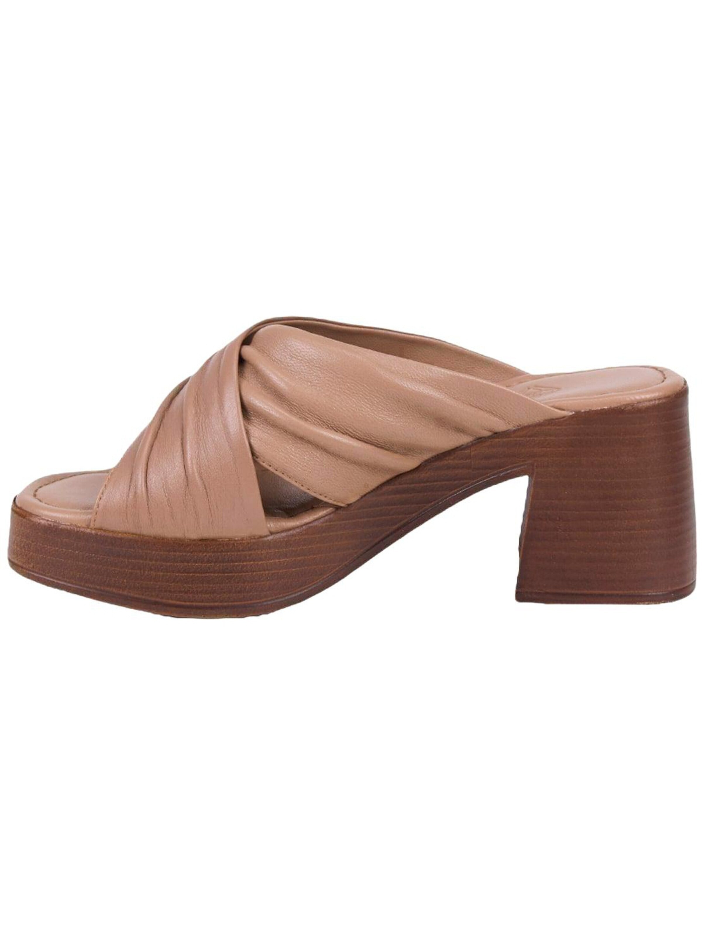 Pantoufle 'Plattformrutschen' Desa en beige