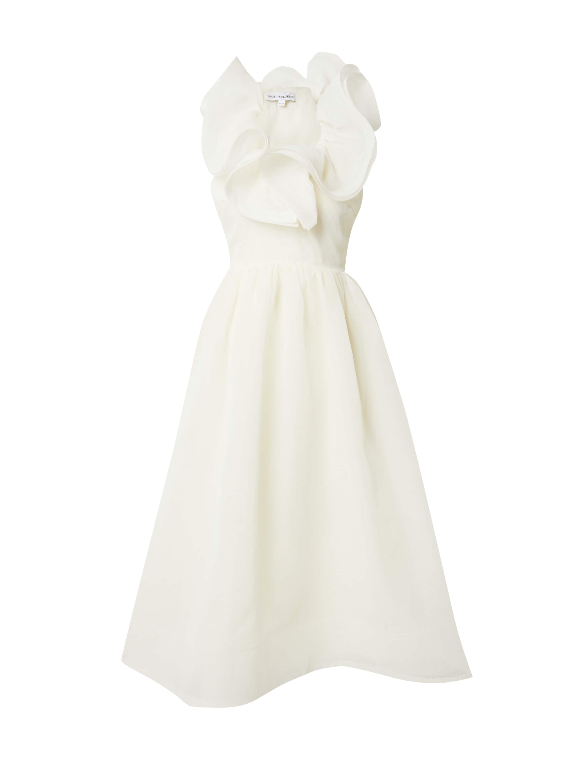 True Decadence Společenské šaty – žlutá: přední strana