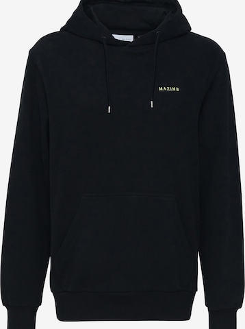 mazine Zip-Up Hoodie ' Stundon Hoodie ' in Black: front