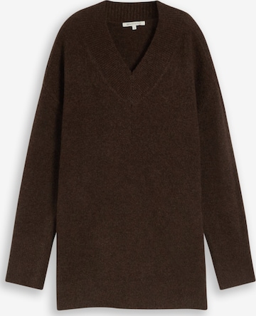 TOM TAILOR DENIM Trui in Bruin: voorkant