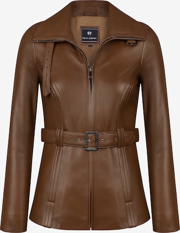 Geacă de primăvară-toamnă de la Felix Hardy pe maro: față