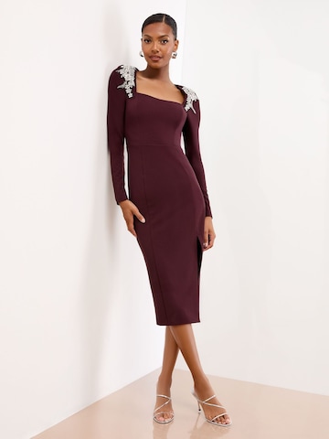 Abito da cocktail di Lipsy in lilla: frontale