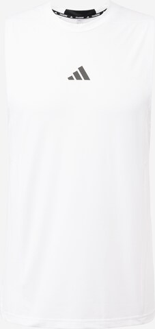 T-Shirt fonctionnel 'D4T Workout' ADIDAS PERFORMANCE en blanc : devant