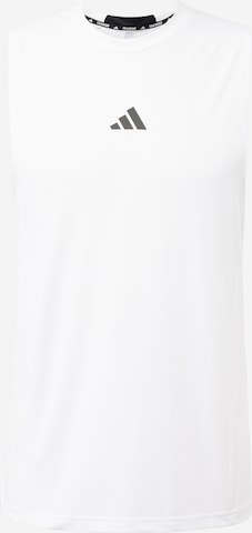 T-Shirt fonctionnel 'D4T Workout' ADIDAS PERFORMANCE en blanc : devant