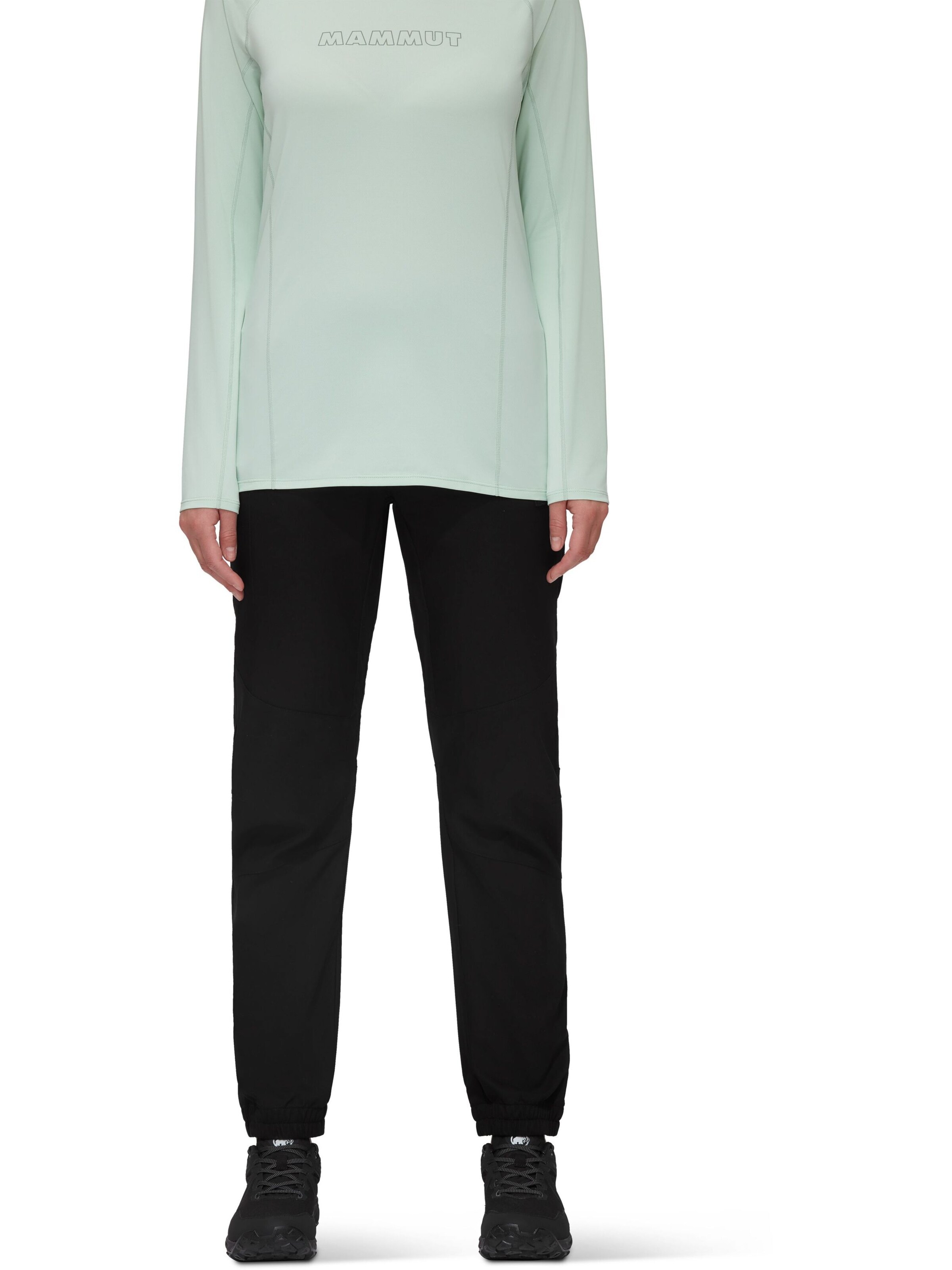 MAMMUT Tapered Outdoor Pants 'Massone' in Black