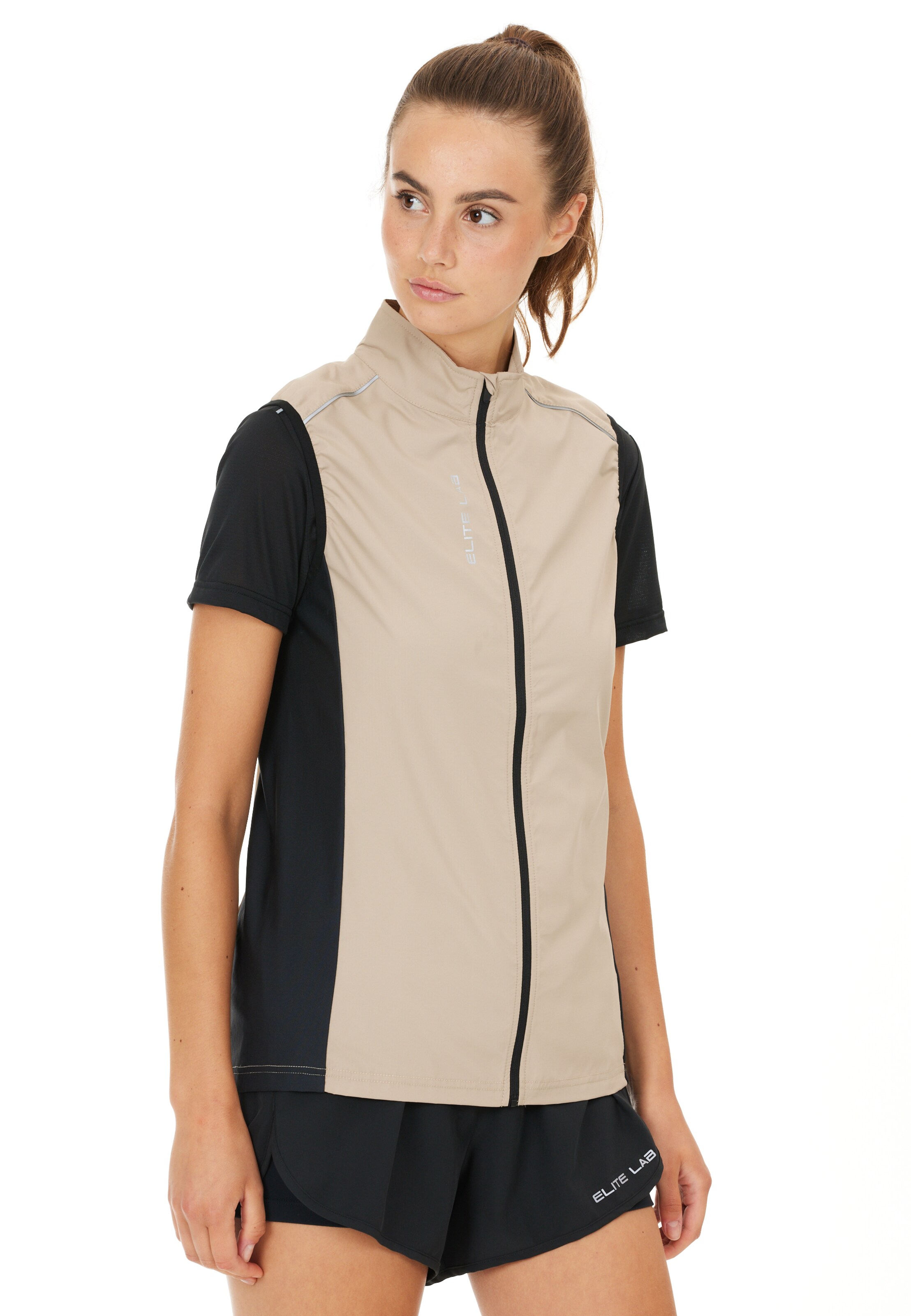 ELITE LAB Sportweste 'Shell X1' in Beige: Vorderseite