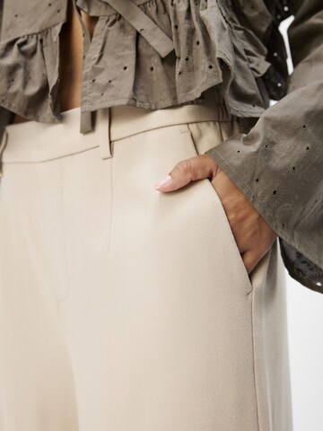 OBJECT - Pierna ancha Pantalón 'Lisa' en beige