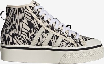 ADIDAS ORIGINALS High-Top Sneakers 'Nizza Platform Mid' in Beige