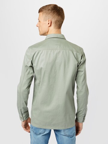 TOM TAILOR DENIM Regular fit Button Up Shirt in Green