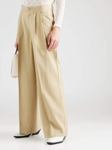 Soft Rebels Wide Leg Hose 'Delia' in Grün: Vorderseite