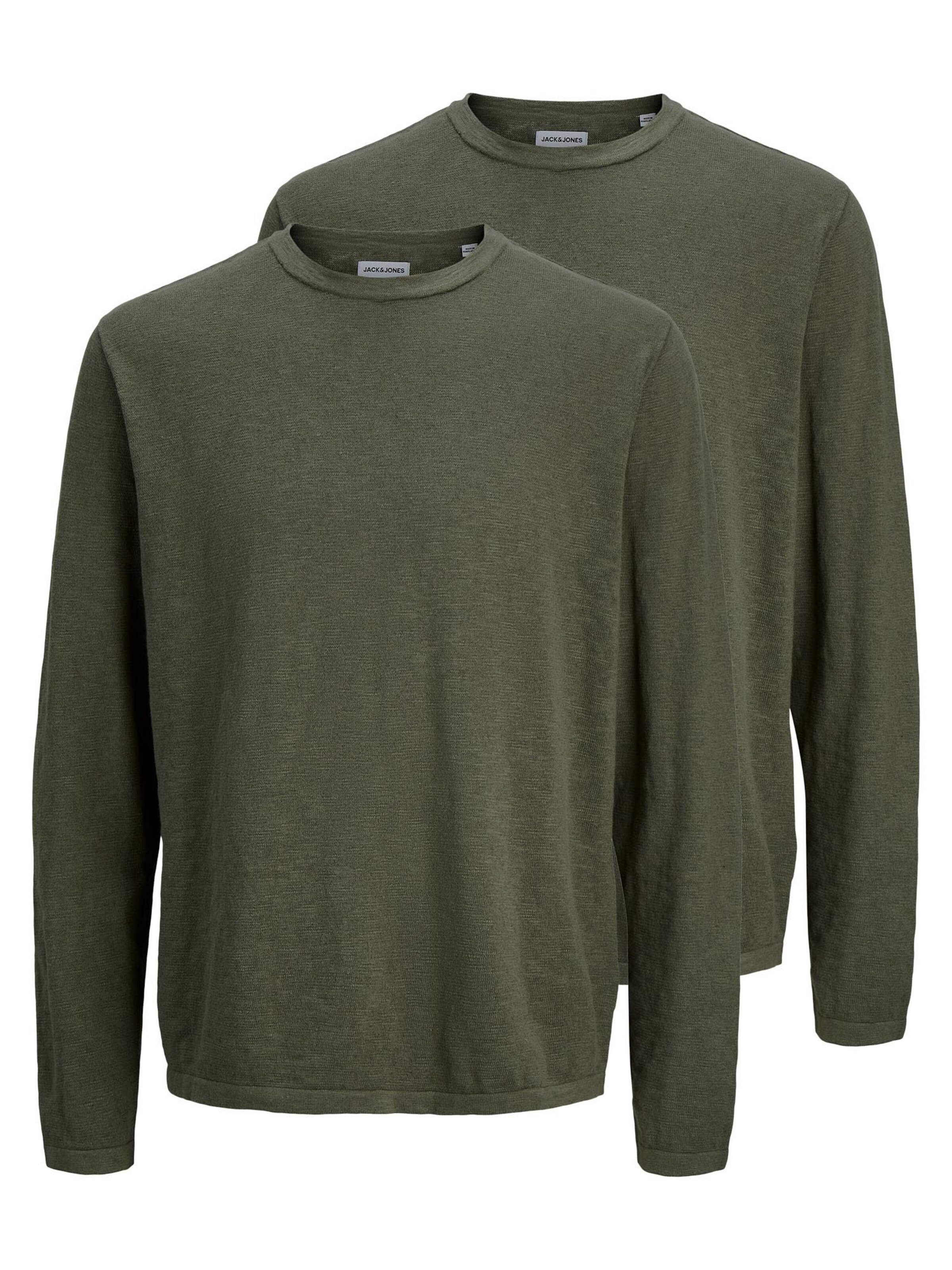 JACK & JONES Pullover‌‌ in dunkelgrün, Produktansicht