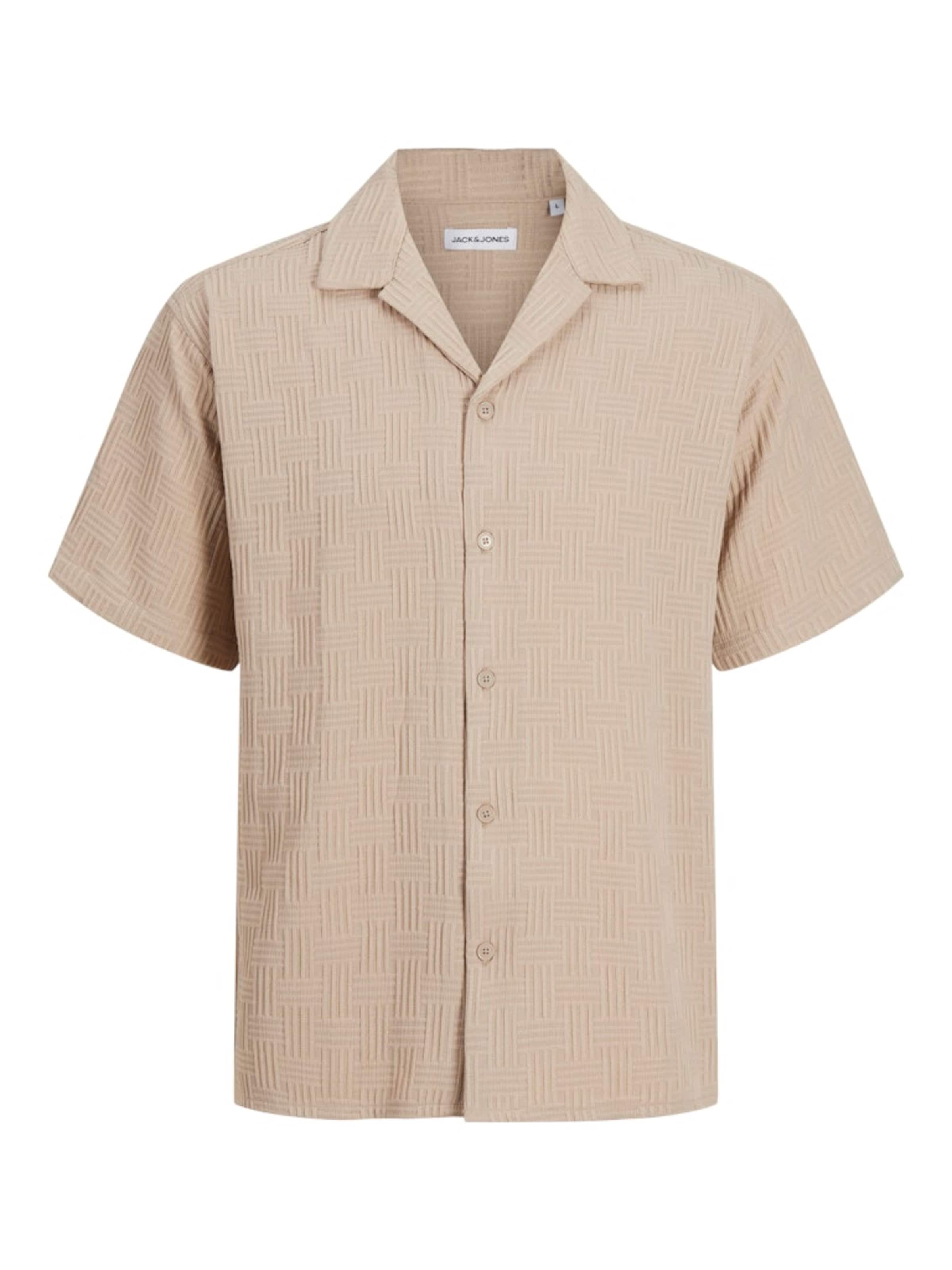 JACK & JONESKošulja 'JJEMatteo' - bež boja: prednji dio