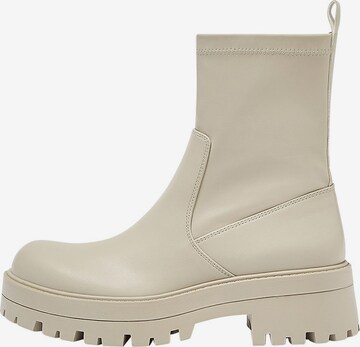 Pull&Bear Ankle Boots in Beige