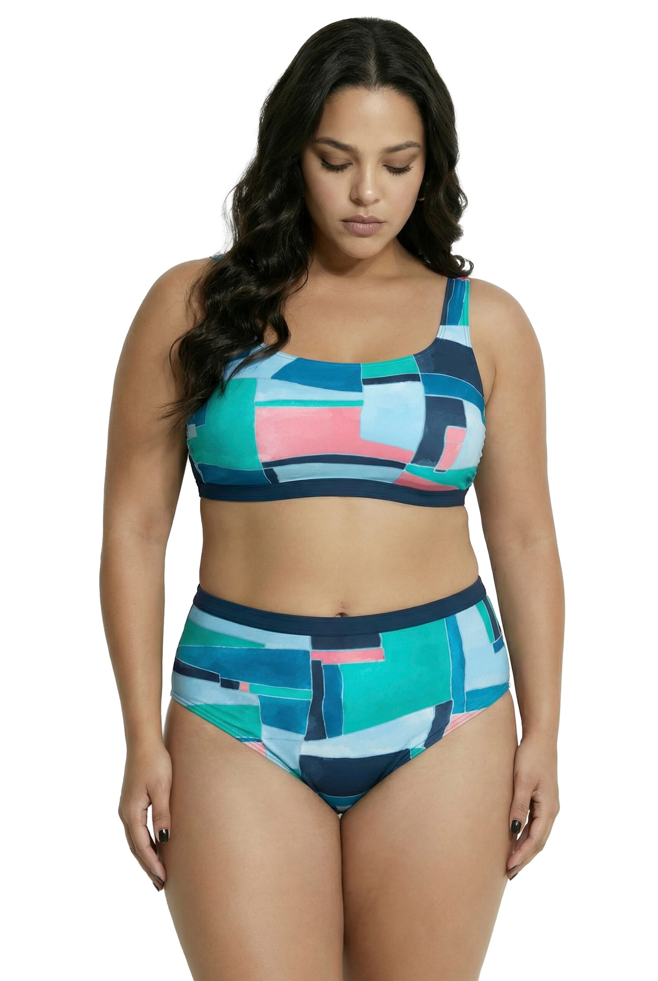 Ulla Popken Bandeau BH in Grün