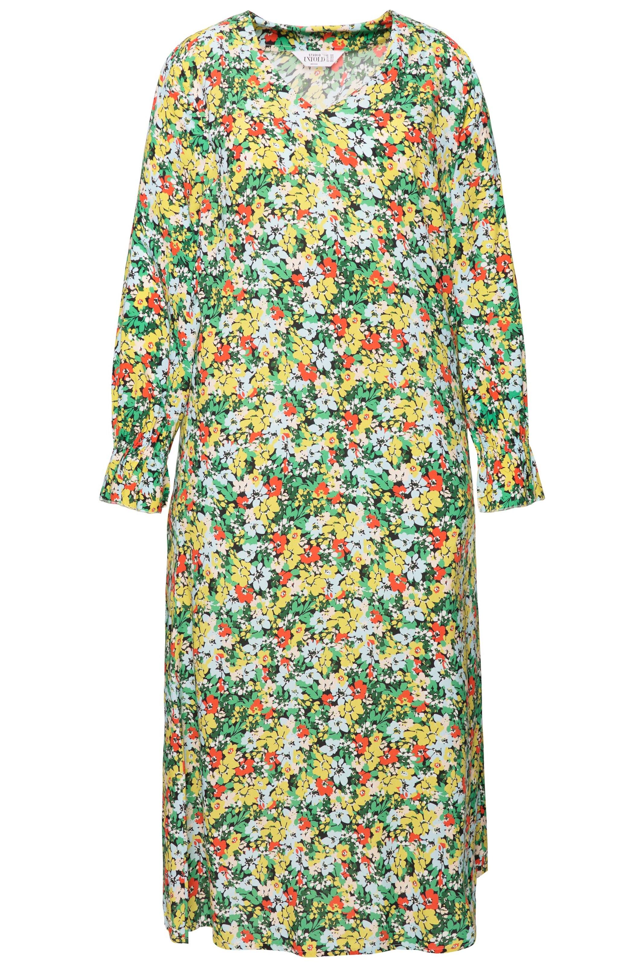 Studio Untold Jurk in Groen: voorkant