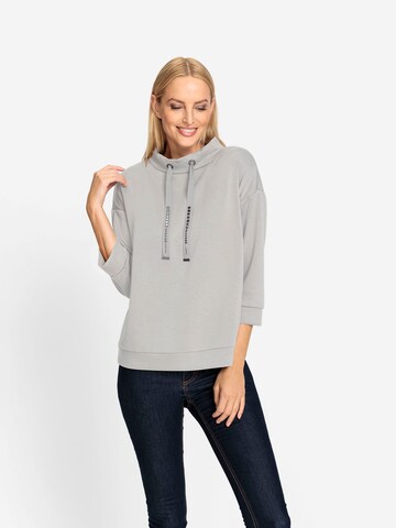 heine Sweatshirt in Grijs: voorkant