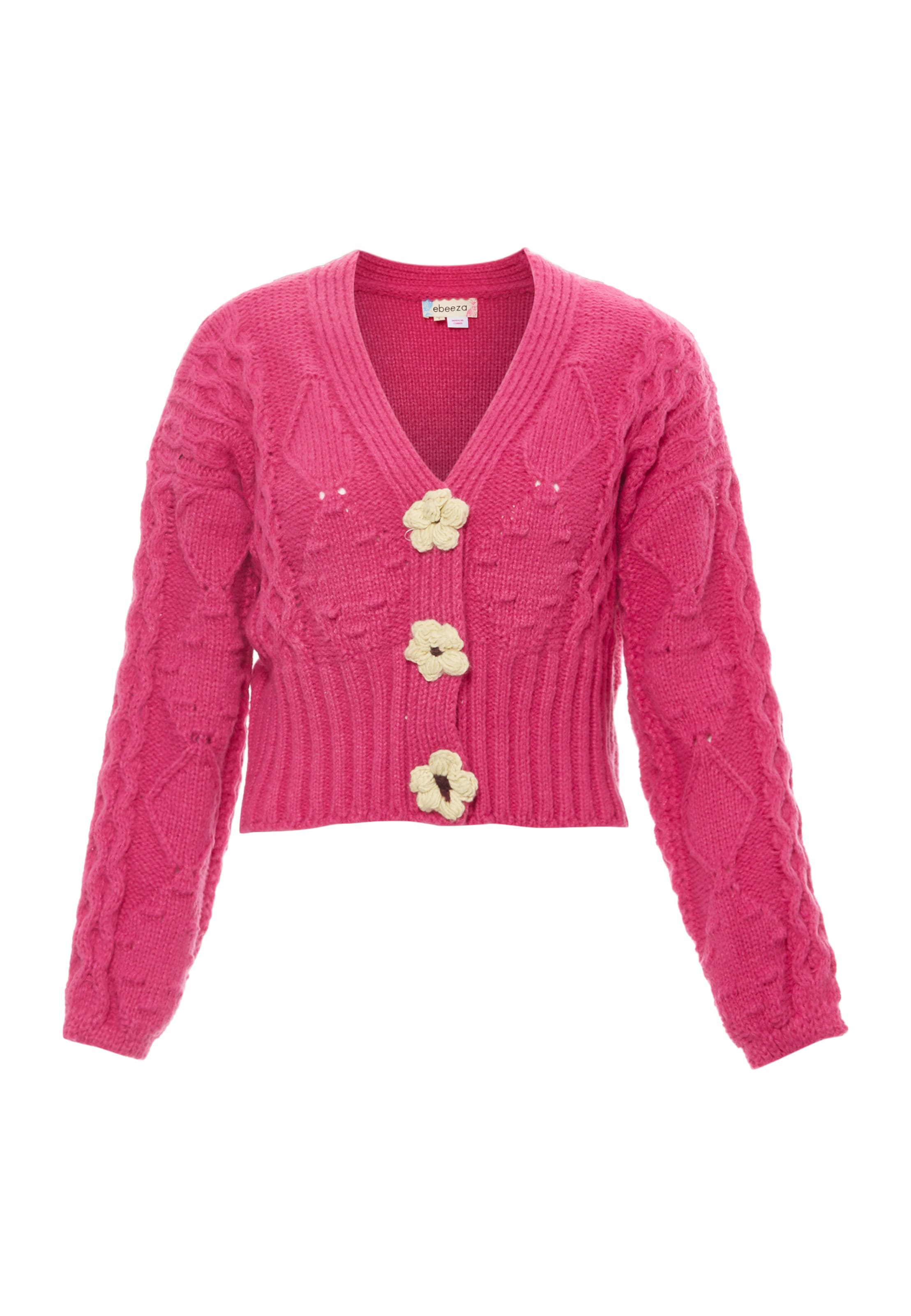 ebeeza Strickjacke in Pink: Vorderseite