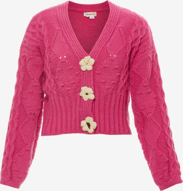 Cardigan ebeeza en rose : devant