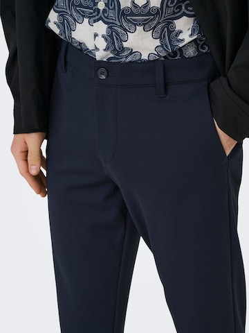 Regular Pantalon chino 'ONSMARK' Only & Sons en bleu