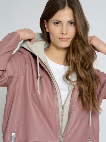 Manteau mi-saison Maze en rose