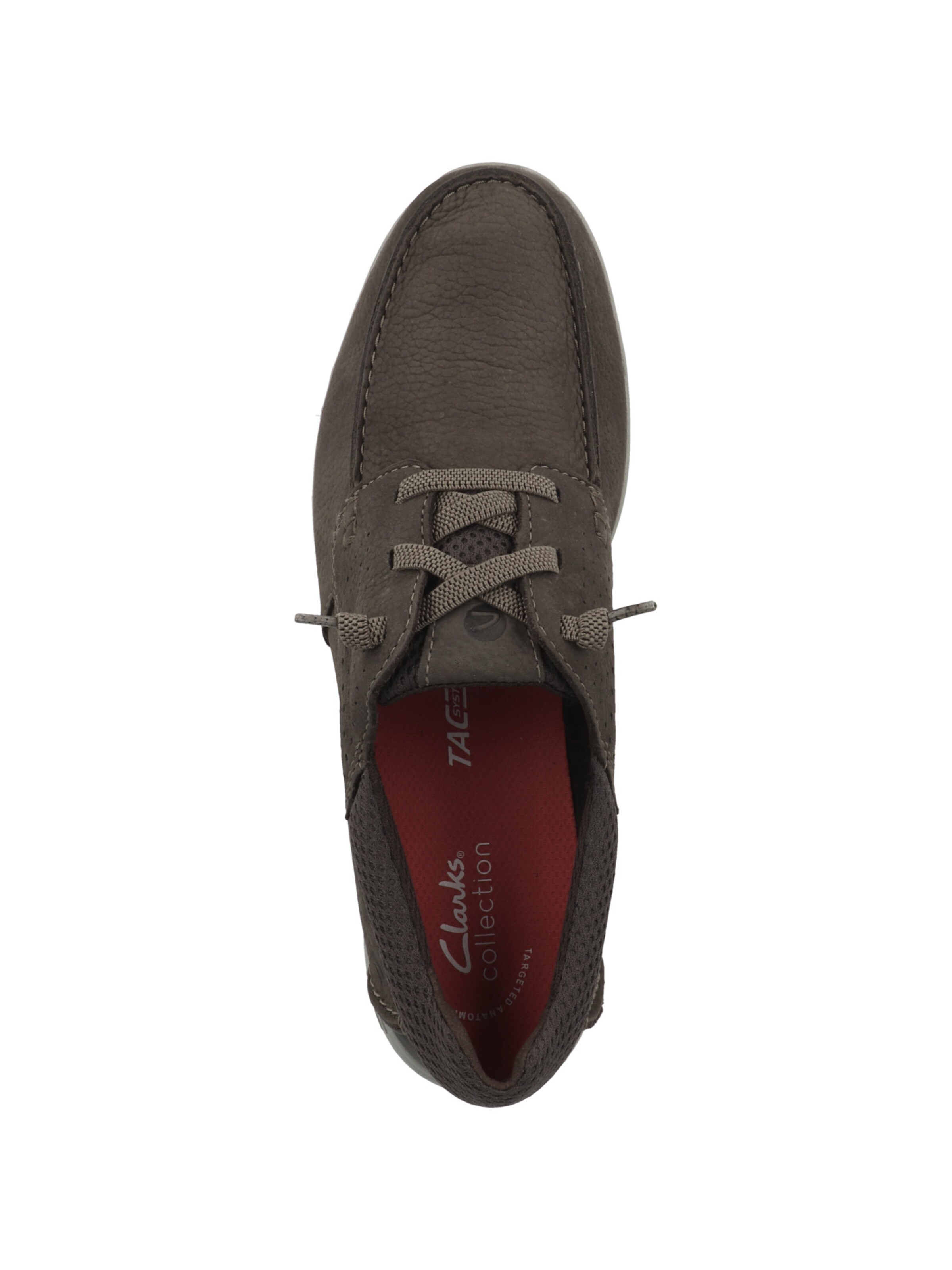 CLARKS Schnürschuh 'Gorwin Moc' in Braun