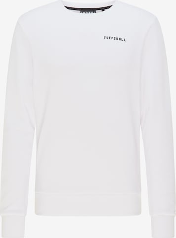 TUFFSKULL Sweatshirt in Weiß: predná strana