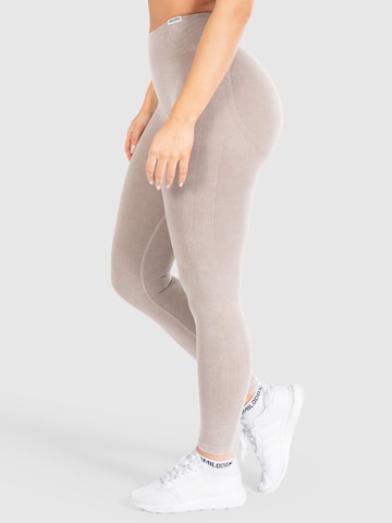 Skinny Leggings ' Batik Scrunch ' Smilodox en marron