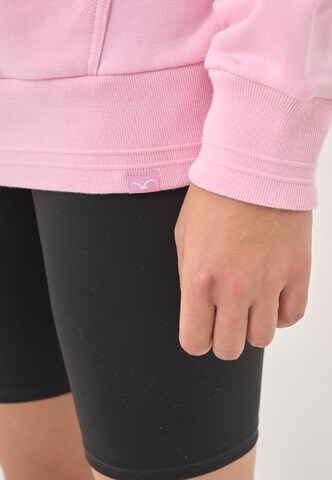 Cleptomanicx Kapuzensweatshirt 'Hooded Ligull' in Pink