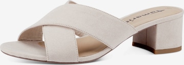 TAMARIS Pantolette i beige: framsida