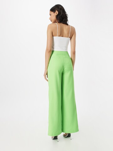 STEVE MADDEN Wide leg Pleat-front trousers 'ISABELLA' in Green
