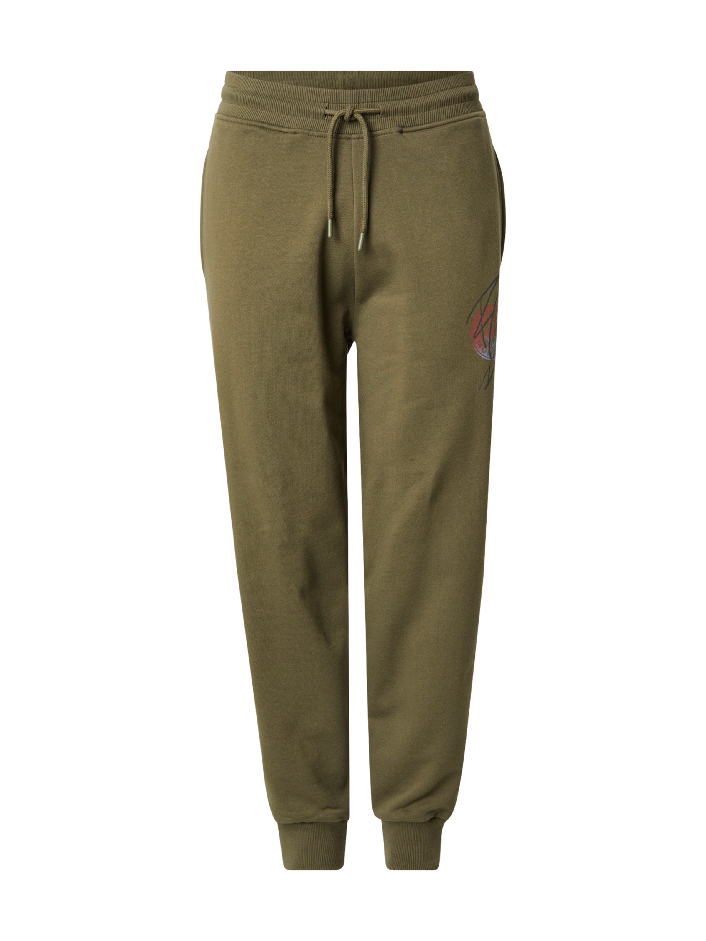 FCBM Tapered Broek in Groen: voorkant