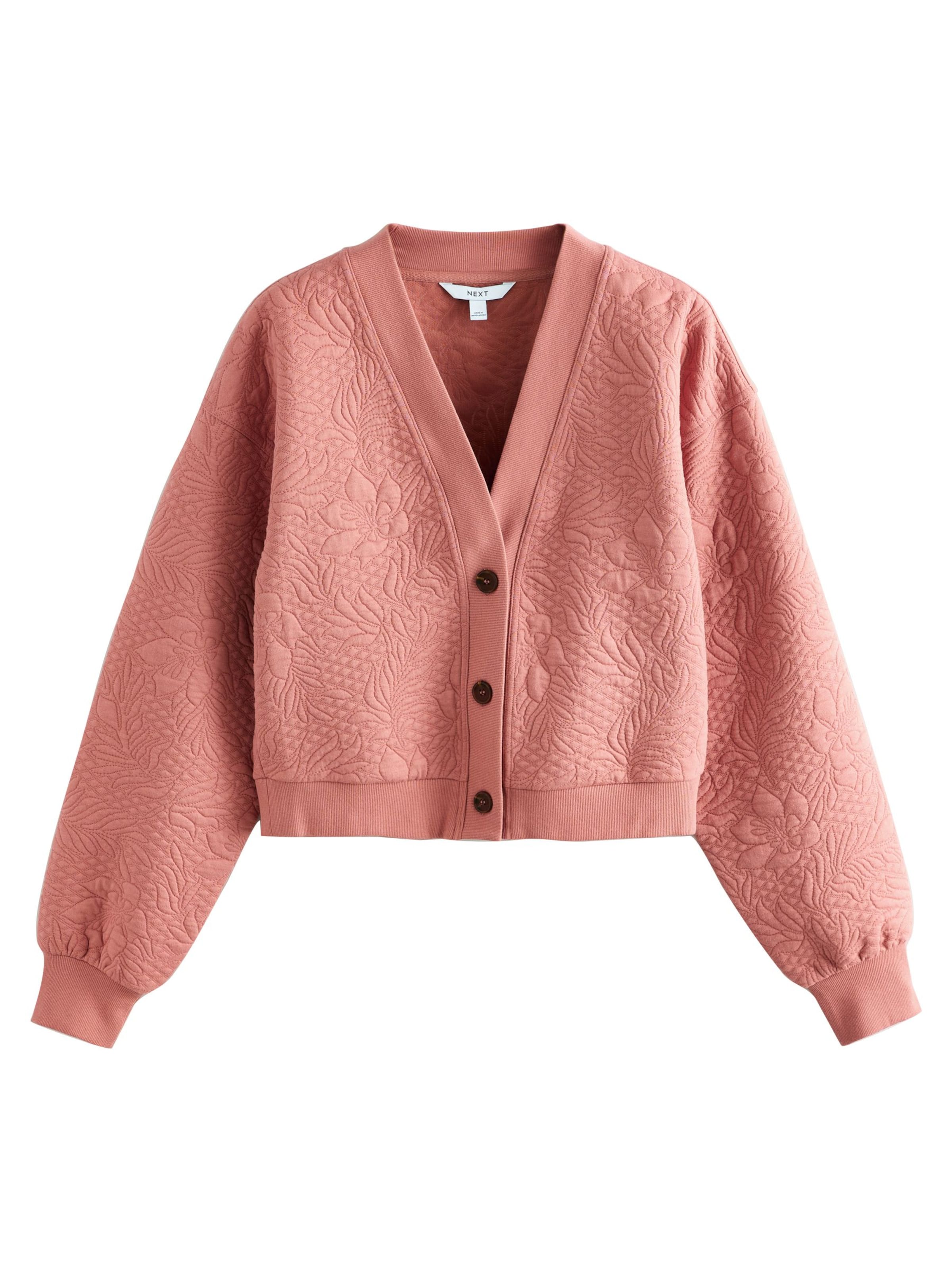 Next Ζακέτα φούτερ σε ροζ: μπροστά