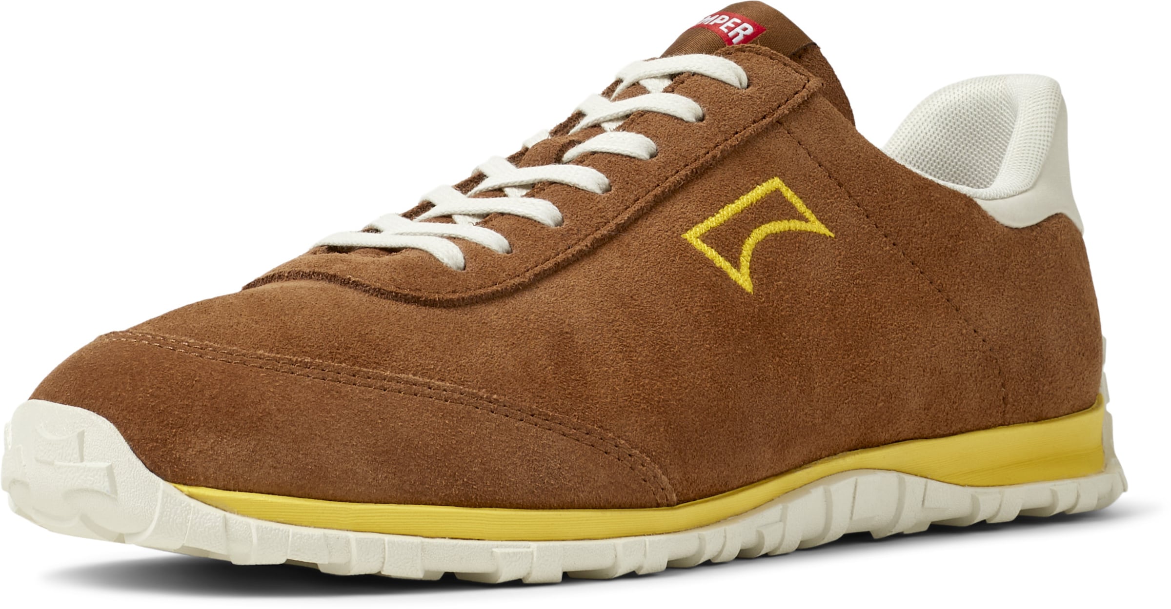 CAMPER Sneakers laag 'Drift Walk' in de kleur Mokka / Geel / Wit, Productweergave
