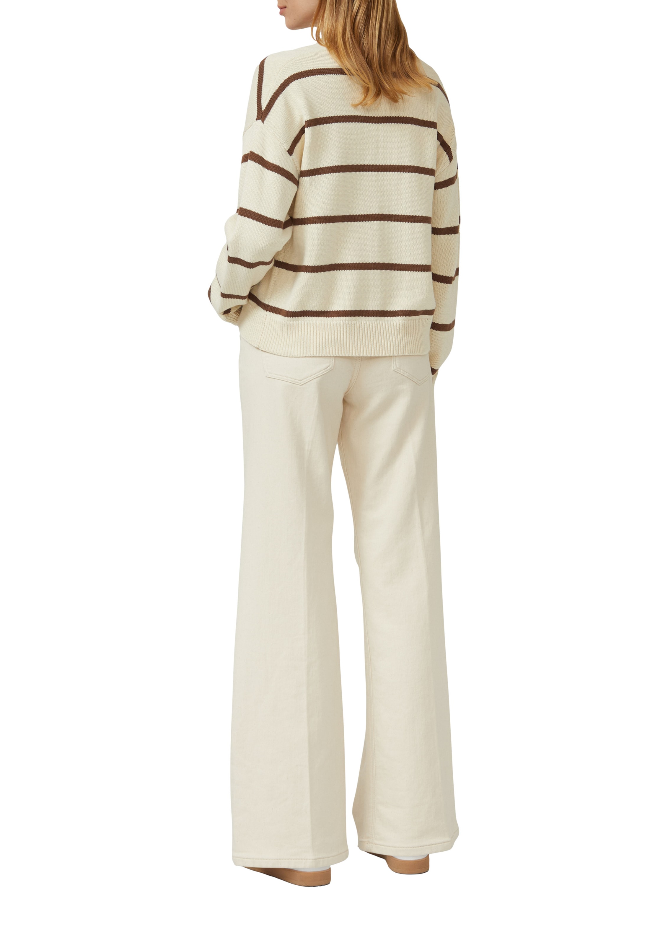 s.Oliver Gebreid vest in Beige