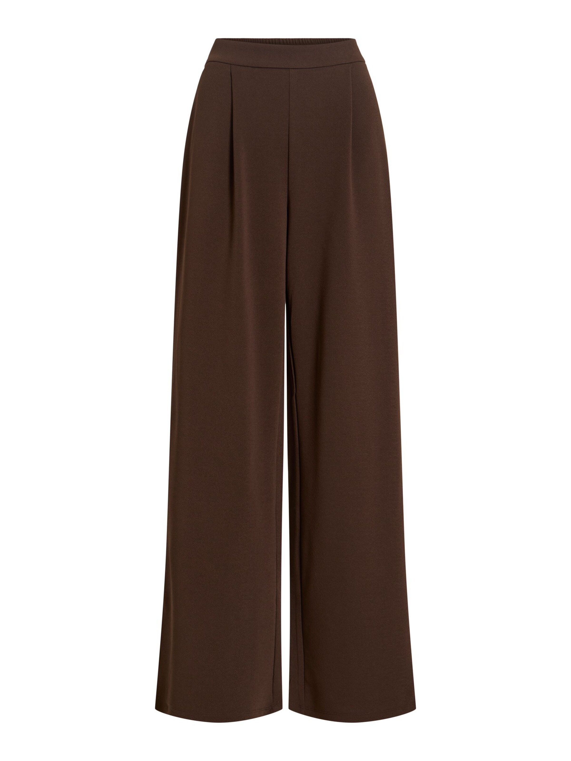Pantalon à pince 'VIBenne' VILA en marron : devant