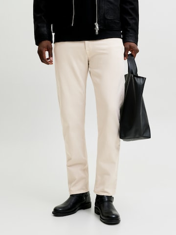 JACK & JONES Loosefit Τζιν 'JJIChris JJOriginal' σε μπεζ: μπροστά