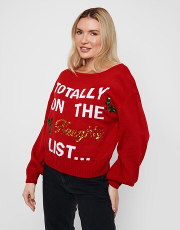 Threadbare Pullover in Rot