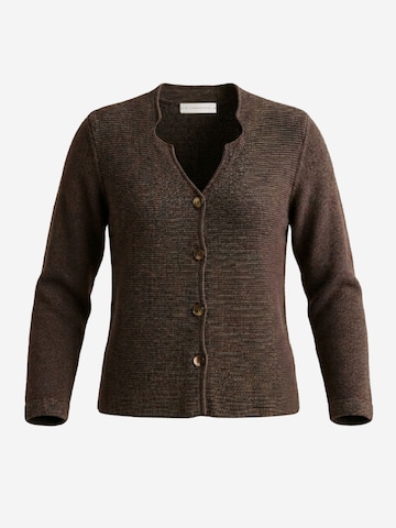 Il Lanificio Knit Cardigan in Brown: front