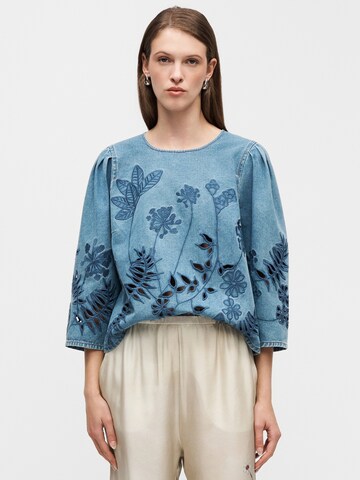 zils Munthe Blūze 'BRAMBLE': no priekšpuses