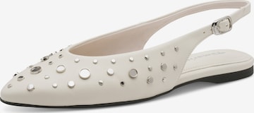 Ballerines à lanières Tamaris en blanc : devant