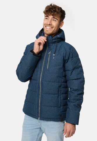 INDICODE JEANS Winter Jacket 'Circus' in Blue: front