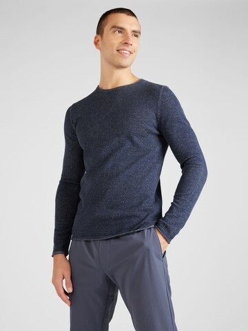 Pullover di QS in blu: frontale