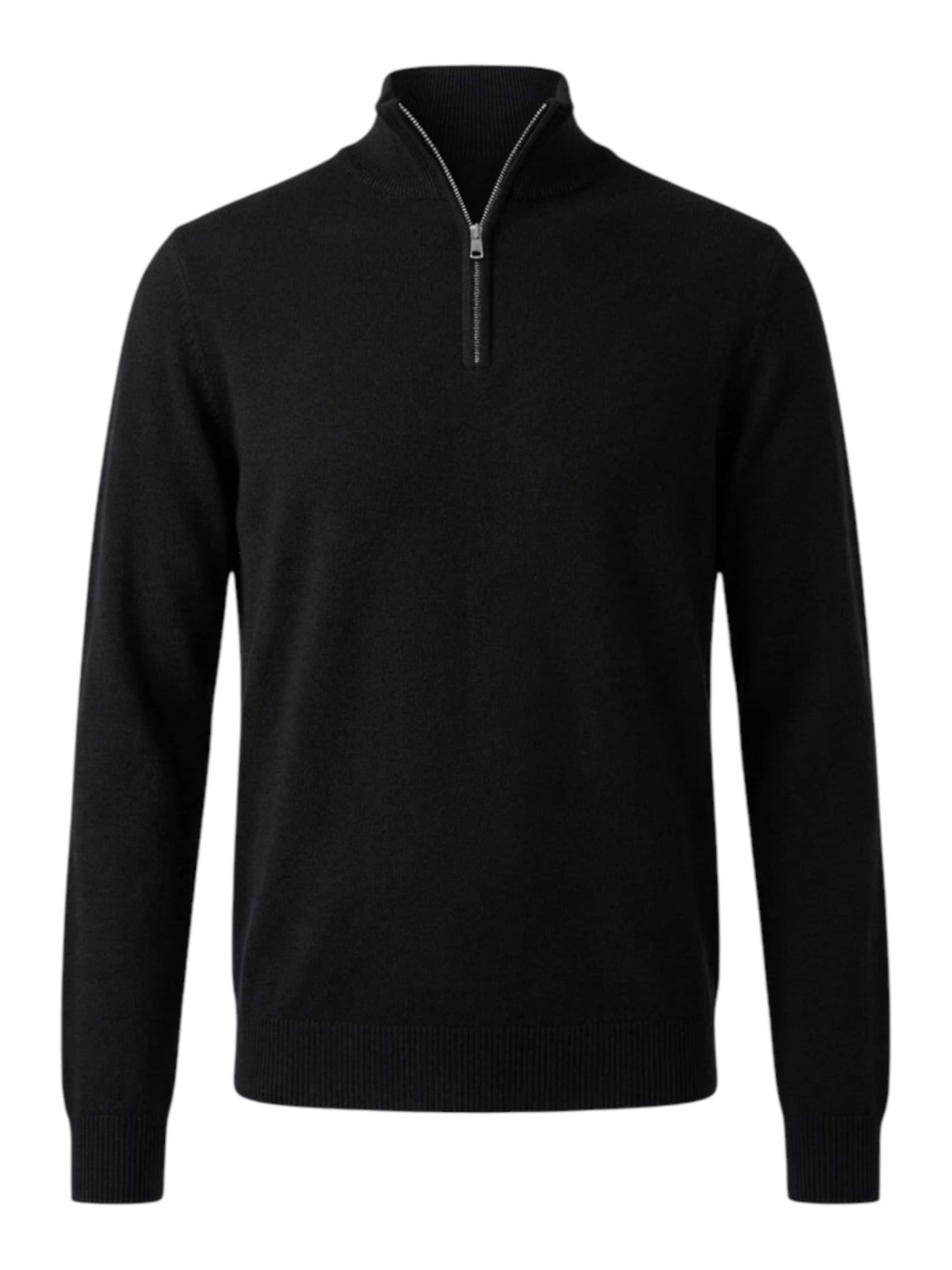 TEESHOPPEN Sweater in Black: front