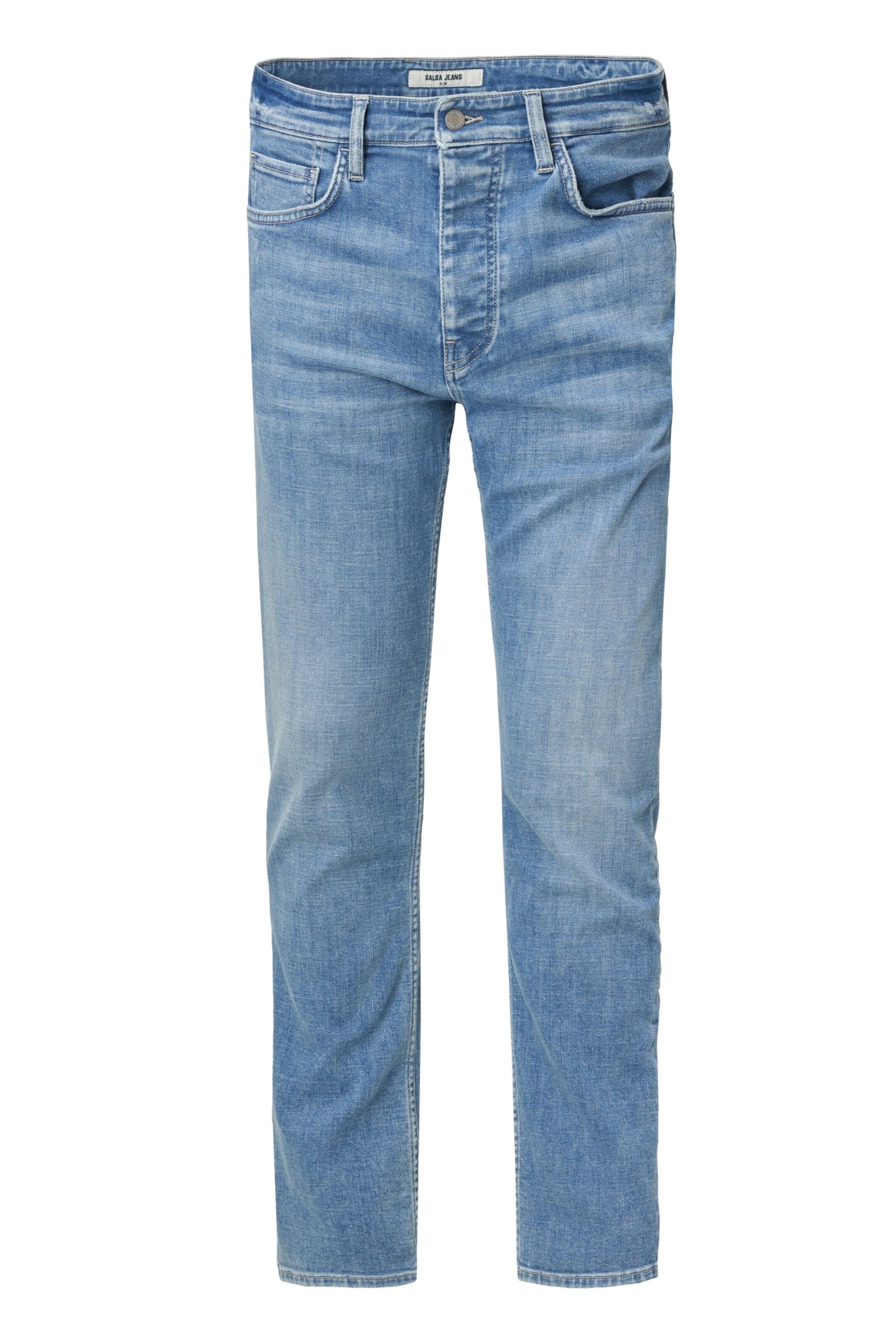 Salsa Jeans Slimfit Jeans in Blauw: voorkant