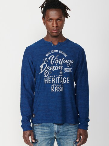 KOROSHI Tričko - Modrá: predná strana