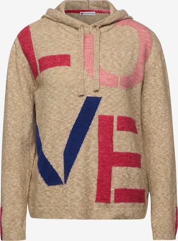 STREET ONE Sweater in Beige: front