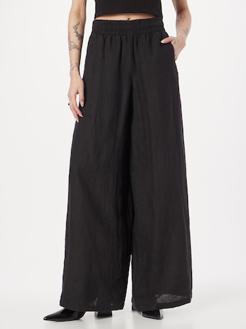 DRYKORN Wide leg Pants 'Ceiling' in Black: front